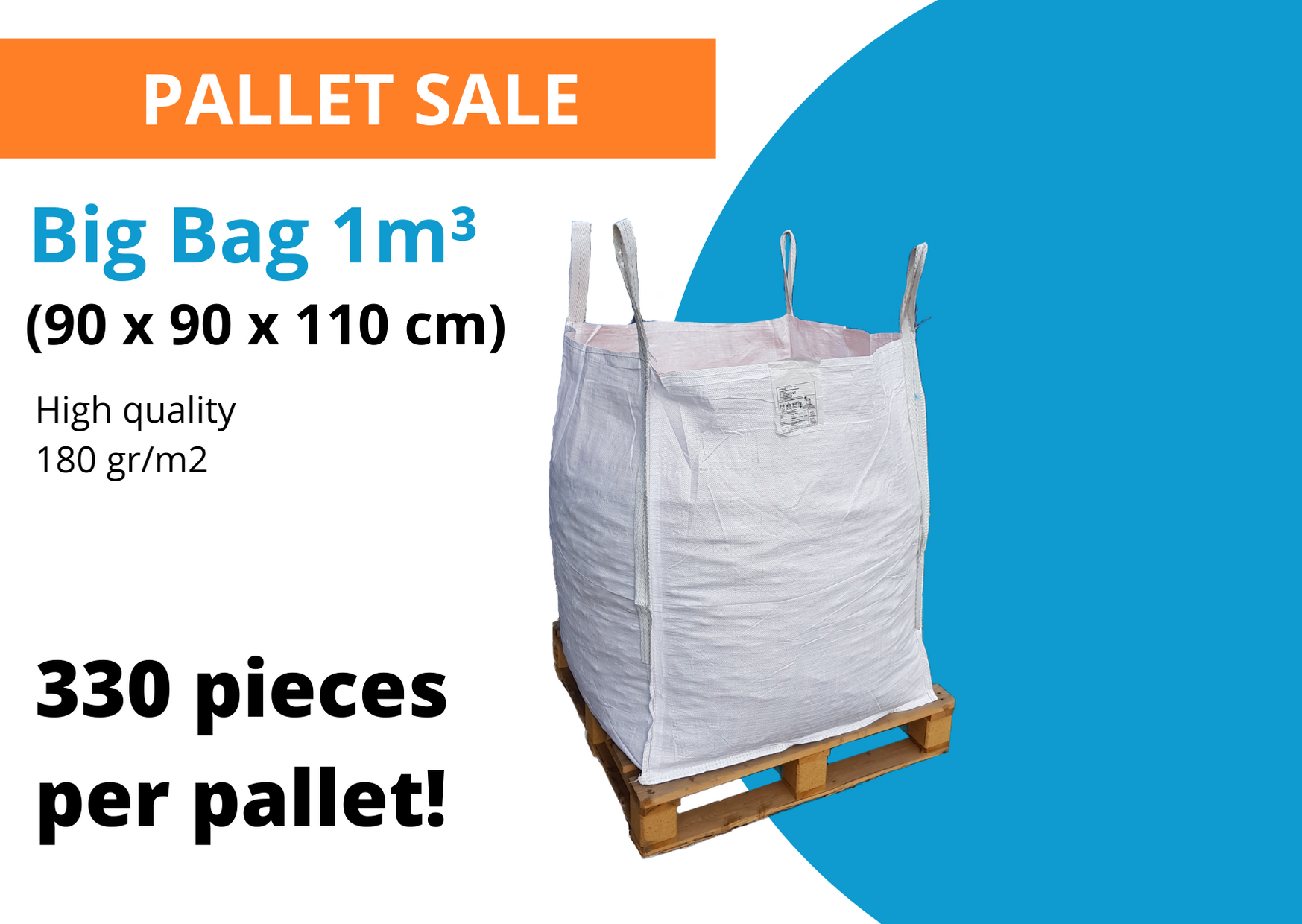 ☀️ 4 Stück BIG BAG 110 cm hoch 85 x 75 cm Bags BIGBAGS Versandkostenfrei ☀️☀️ ☀️ 