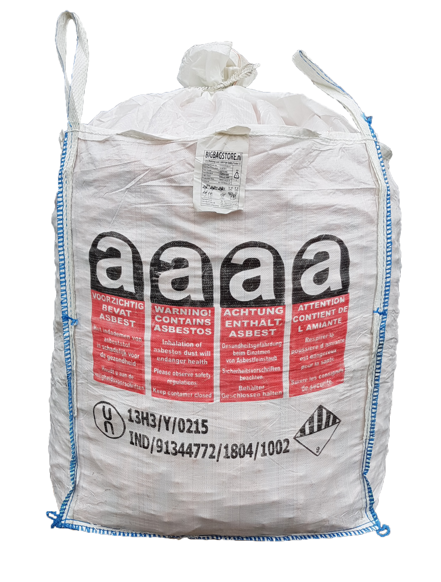 Asbest Big Bag BIGBAG Verpackung Säcke BigBag 